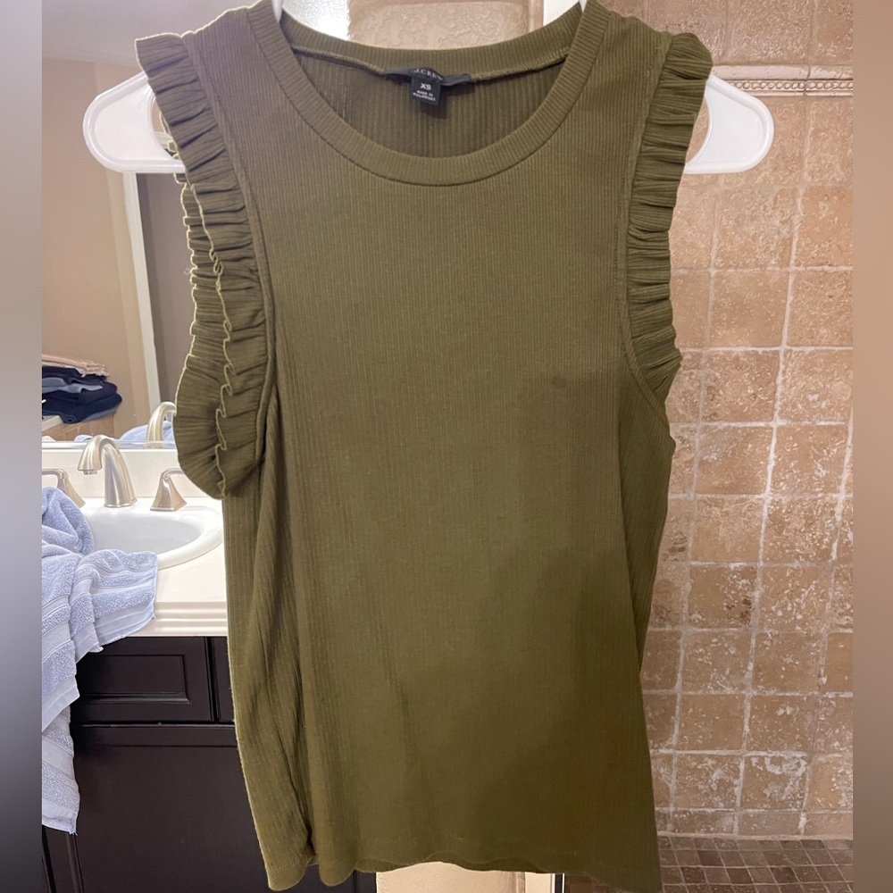 J Crew sleeveless shirt